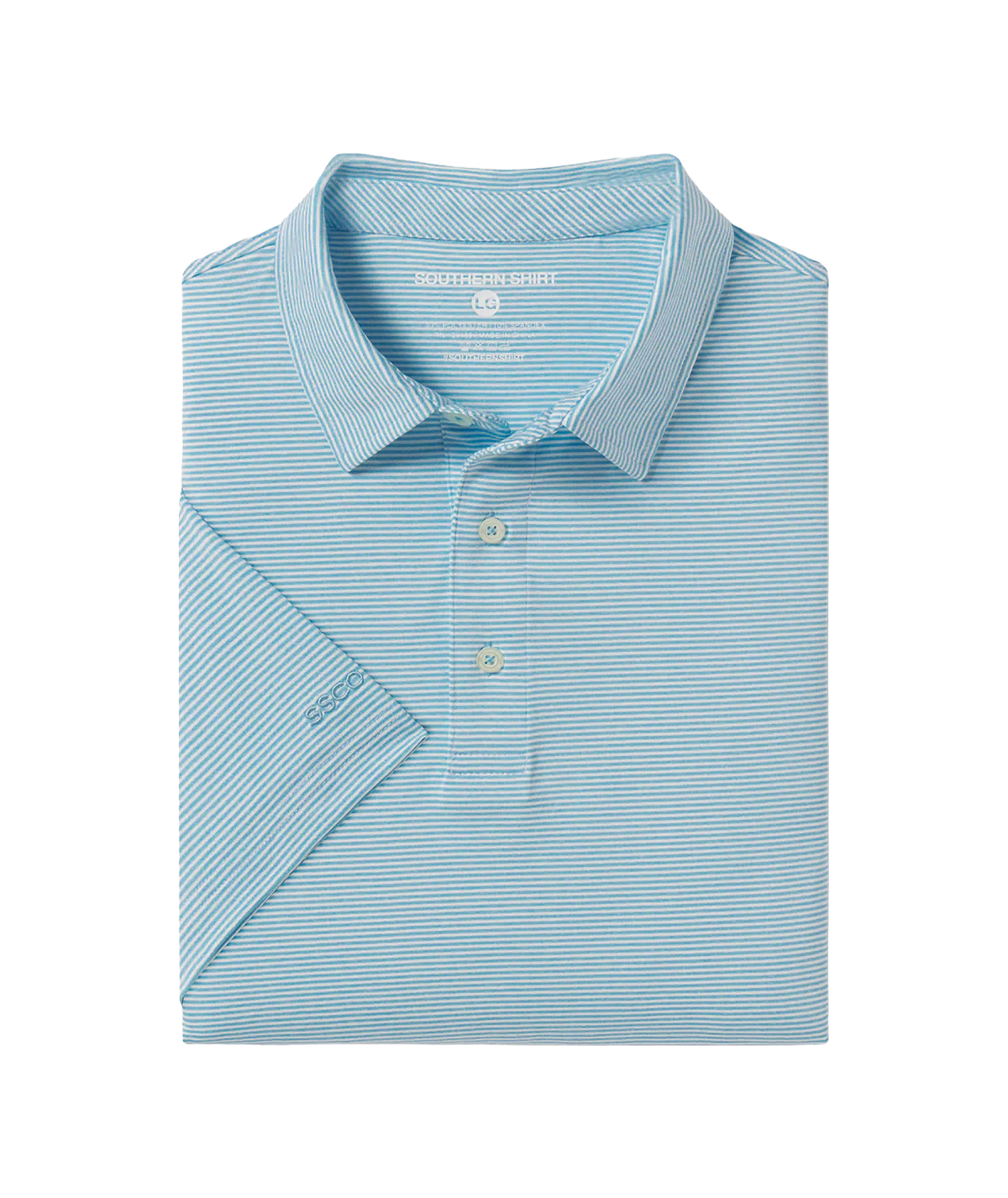 Men's Heather Madison Stripe Polo | Southern Shirt Co. Southern Shirt Co.