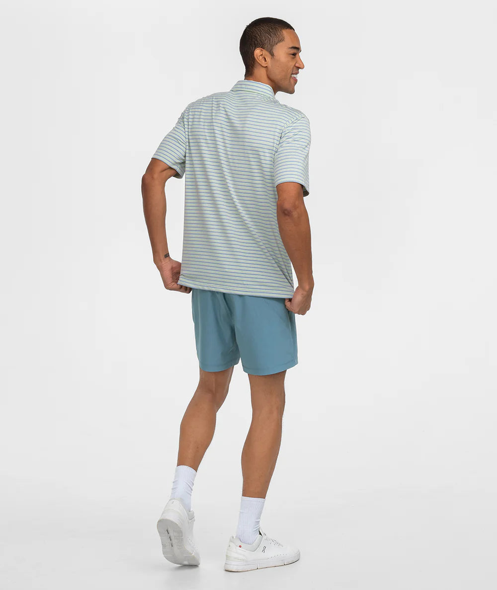 Men's Cahaba Heather Stripe Polo | Southern Shirt Co. Southern Shirt Co.