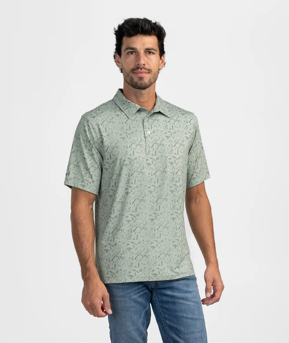 Men's Quack n Rack Printed Polo | Southern Southern Shirt Co.