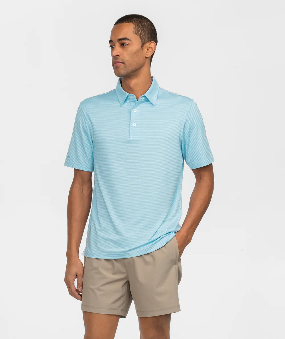 Men's Heather Madison Stripe Polo | Southern Shirt Co. Southern Shirt Co.