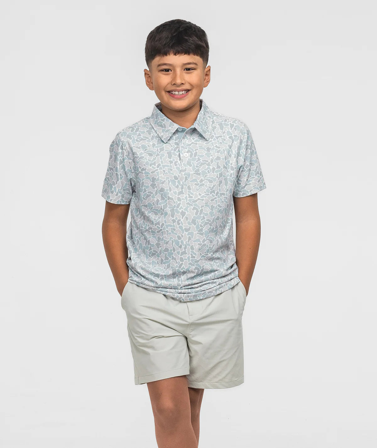 Boys Hunters Hideaway Printed Polo | Southern Shirt Co. Southern Shirt Co.
