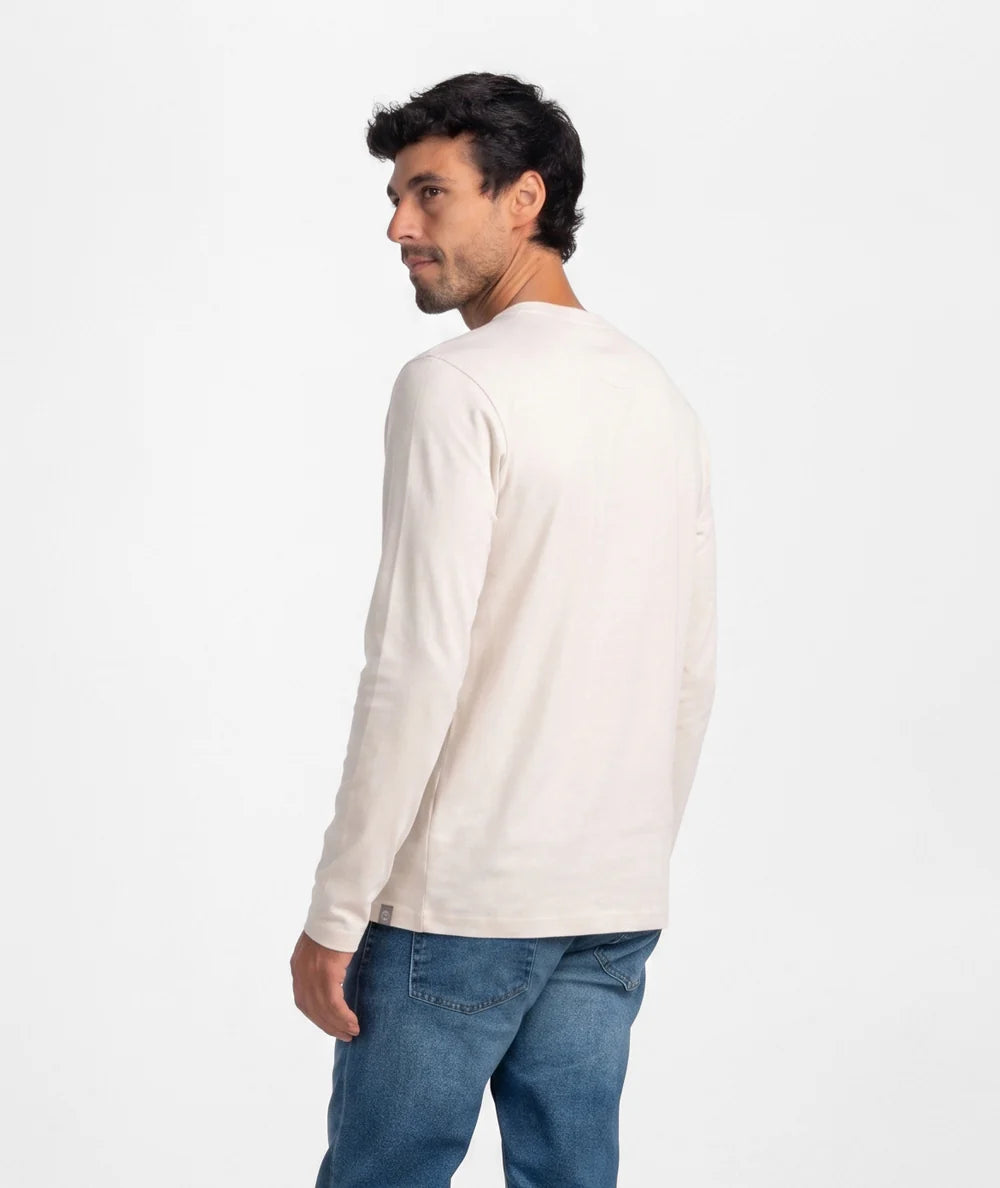 Men's Max Comfort Long Sleeve Henley | Southern Shirt Co. Southern Shirt Co.