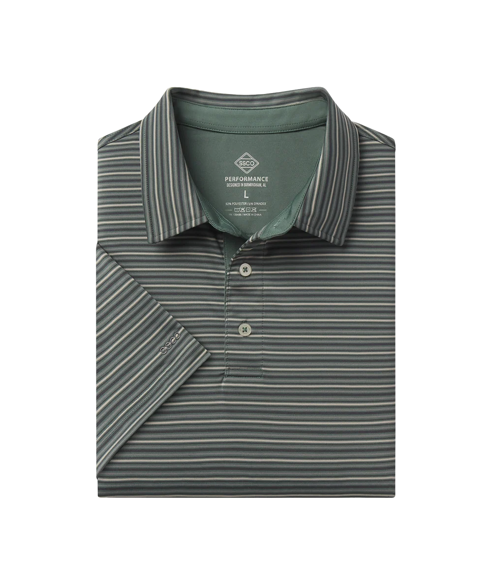 Men's Riverbend Stripe Polo | Southern Shirt Co. Southern Shirt Co.