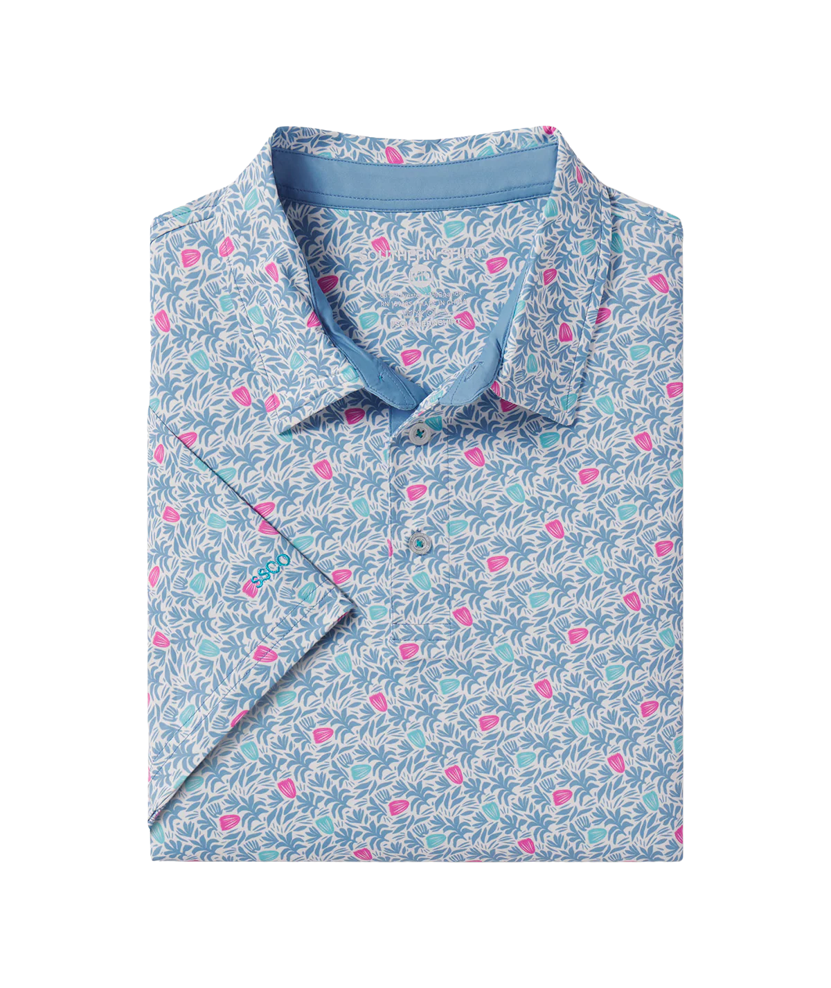Men's Petal Press Printed Polo | Southern Shirt Co. Southern Shirt Co.
