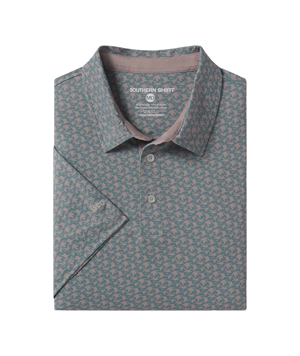 Men's Party Fowl Printed Polo | Southern Shirt Co. Southern Shirt Co.