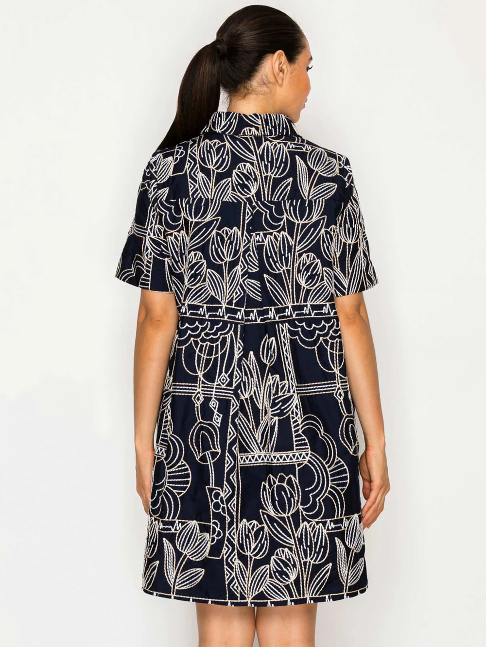 Selene's Stitch Shirt Dress Meet Me in Santorini
