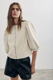 Lilo Leather Short Sleeve Jacket Melissa Nepton