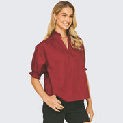 Balloon Sleeve Blouse Top Pinch