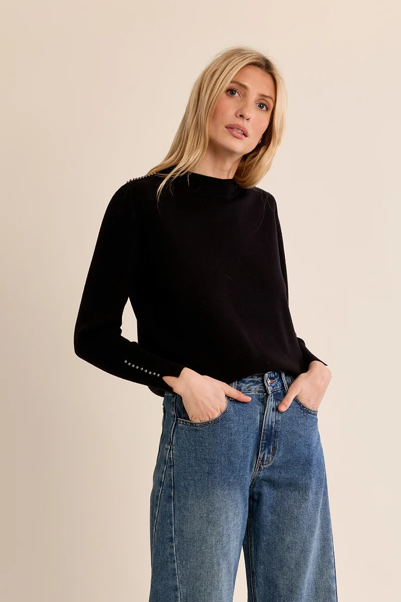 Beaded Detail Sweater Molly Bracken