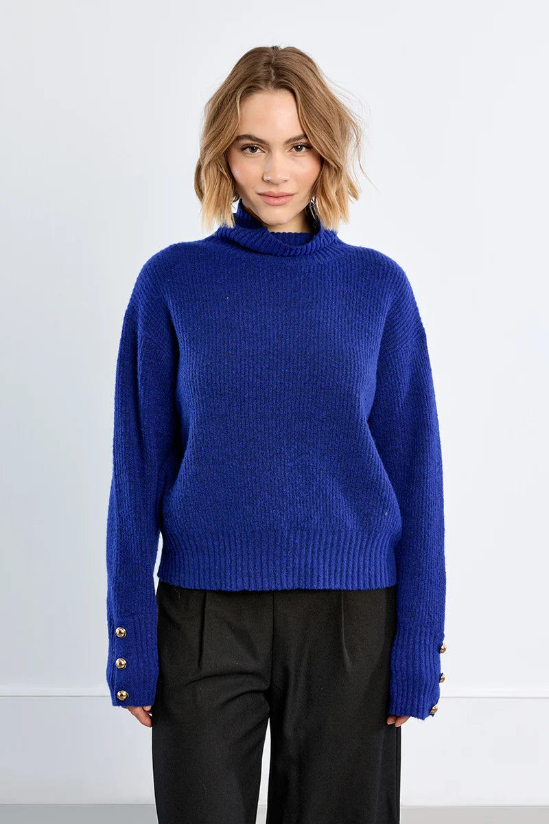 Gold Sleeve Detail Sweater Molly Bracken