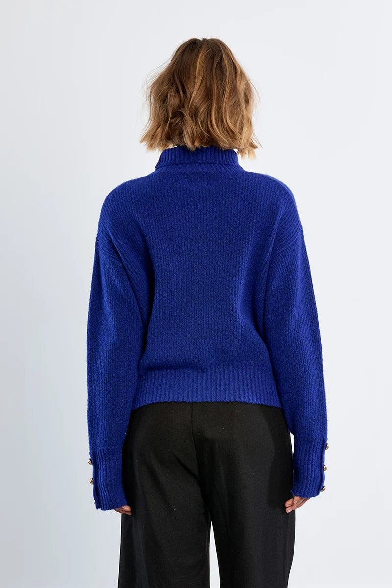 Gold Sleeve Detail Sweater Molly Bracken