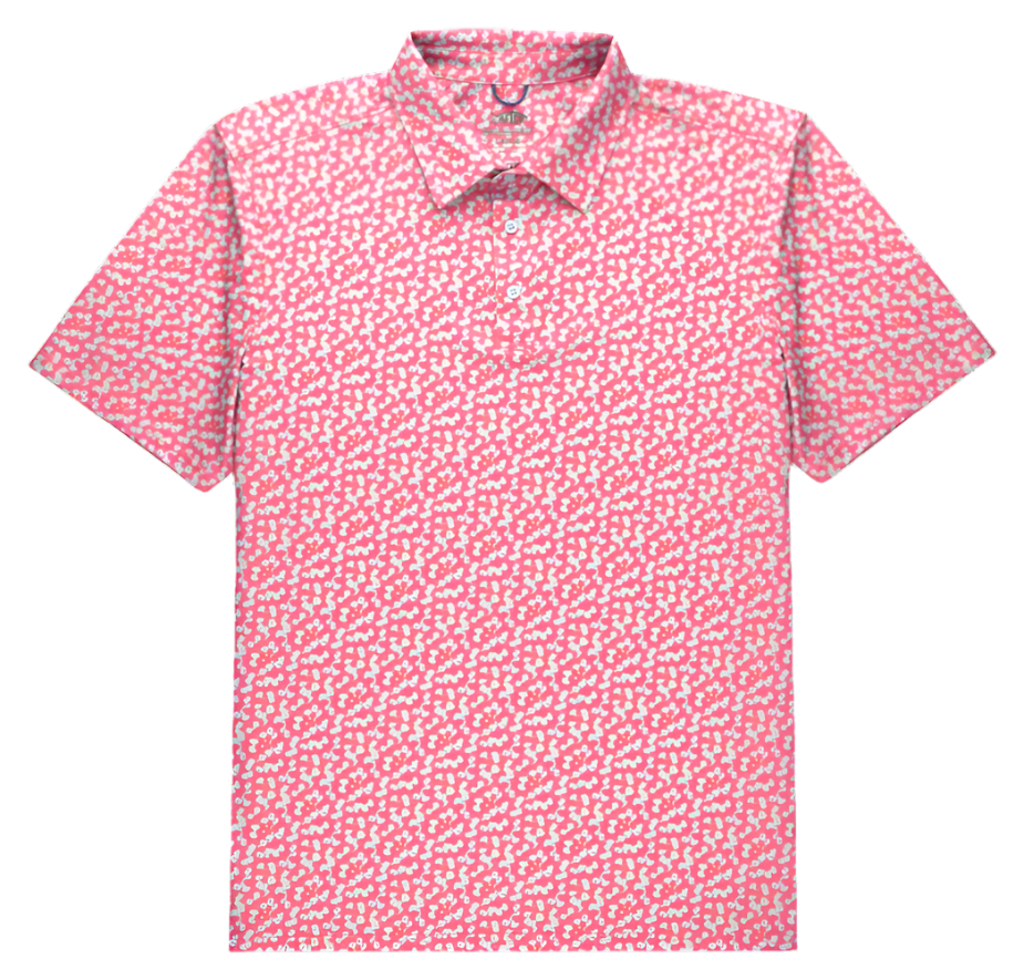 Cypress Printed Short-Sleeve Polo