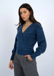 Dalros Long Sleeve Wrap Neck Sweater RD Style