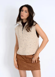 Enid Sleeveless Quarter-Zip Vest RD Style