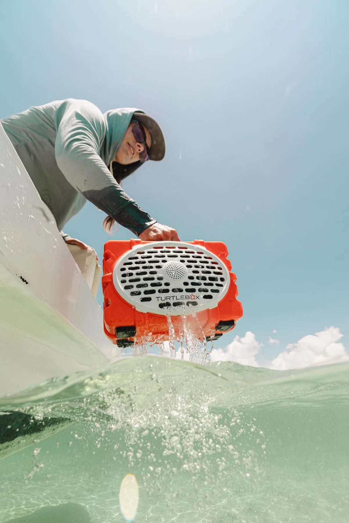 Turtlebox Gen 2 Speaker in Blaze Orange/White