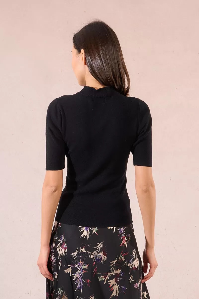 Ribbed Short Sleeve Sweater Molly Bracken