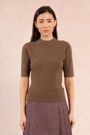 Ribbed Short Sleeve Sweater Molly Bracken