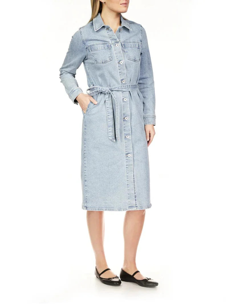 Wrapped Up Denim Dress