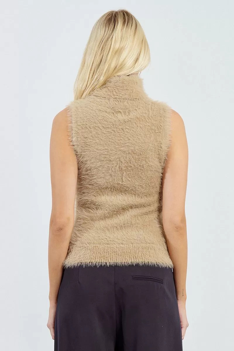 Sleeveless Turtleneck Sweater Molly Bracken