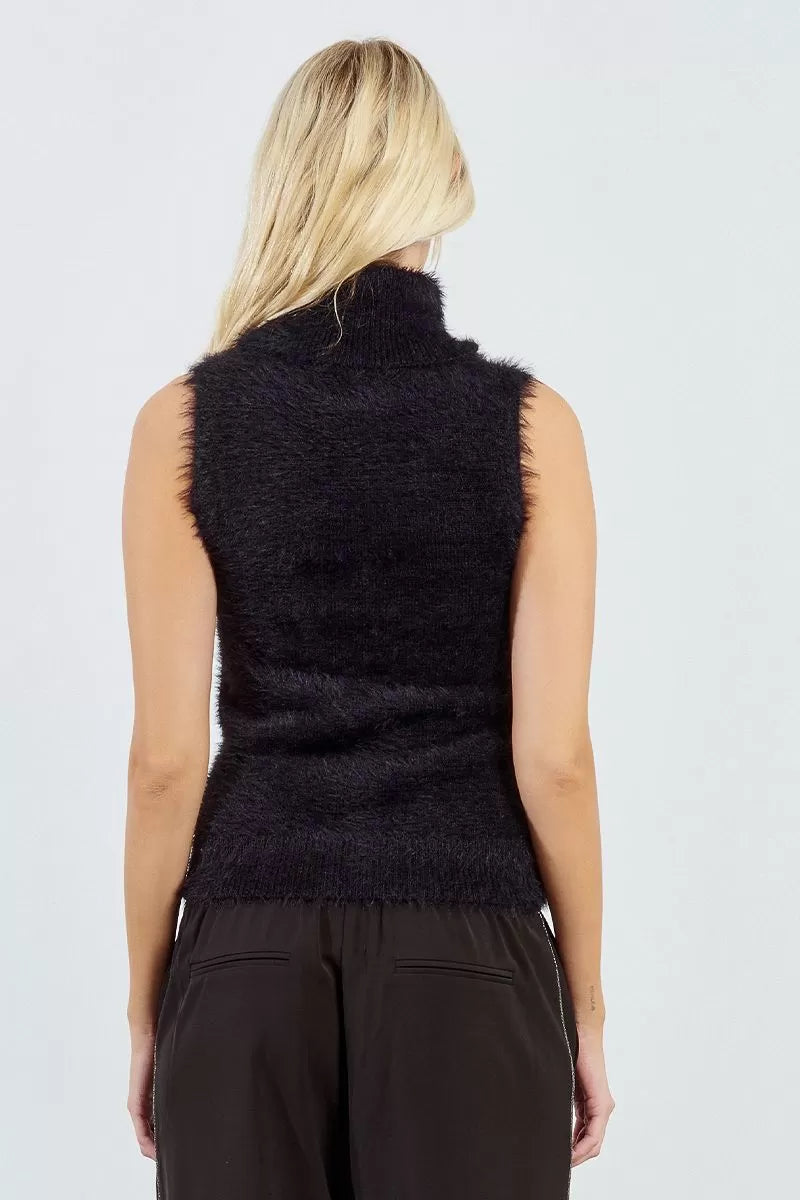 Sleeveless Turtleneck Sweater Molly Bracken