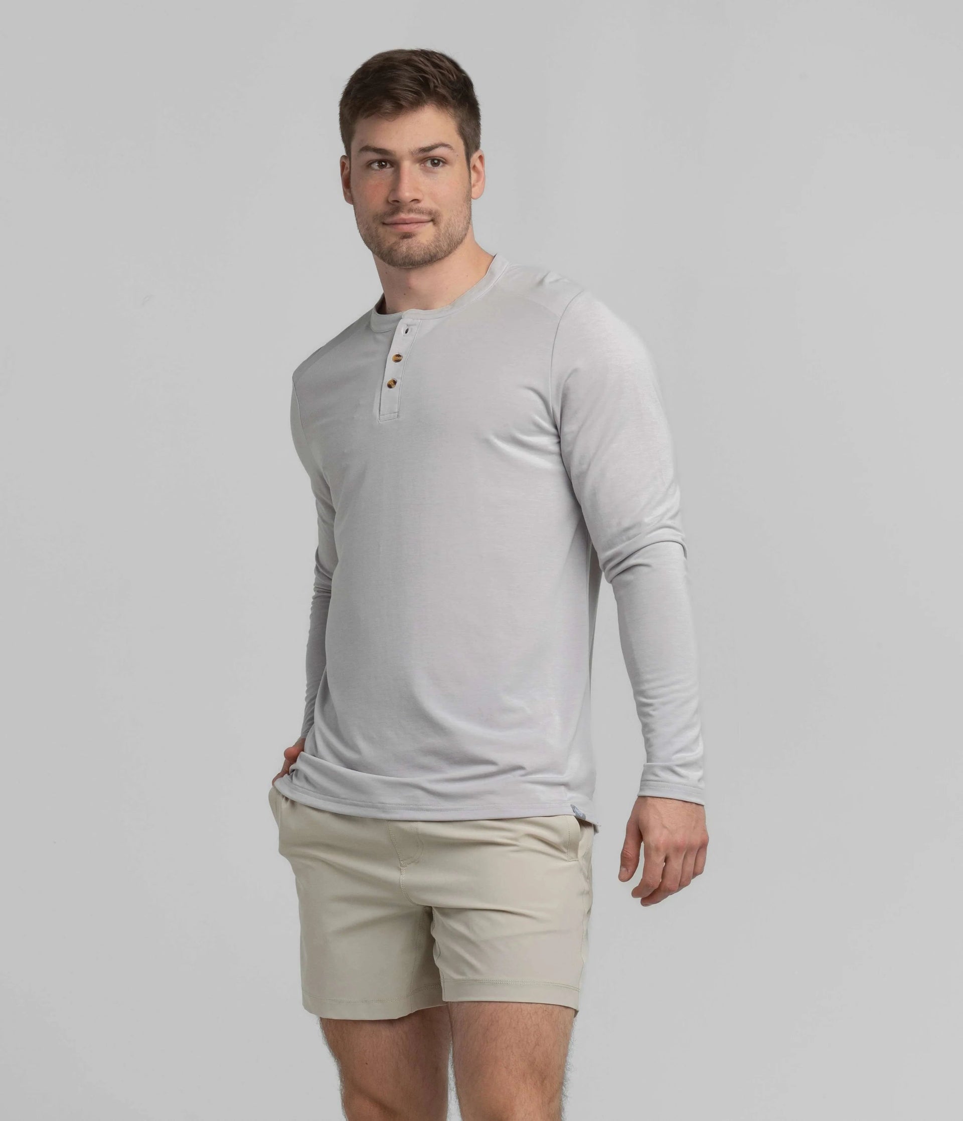 Max Comfort Long Sleeve Henley | Southern Shirt Co. Southern Shirt Co.