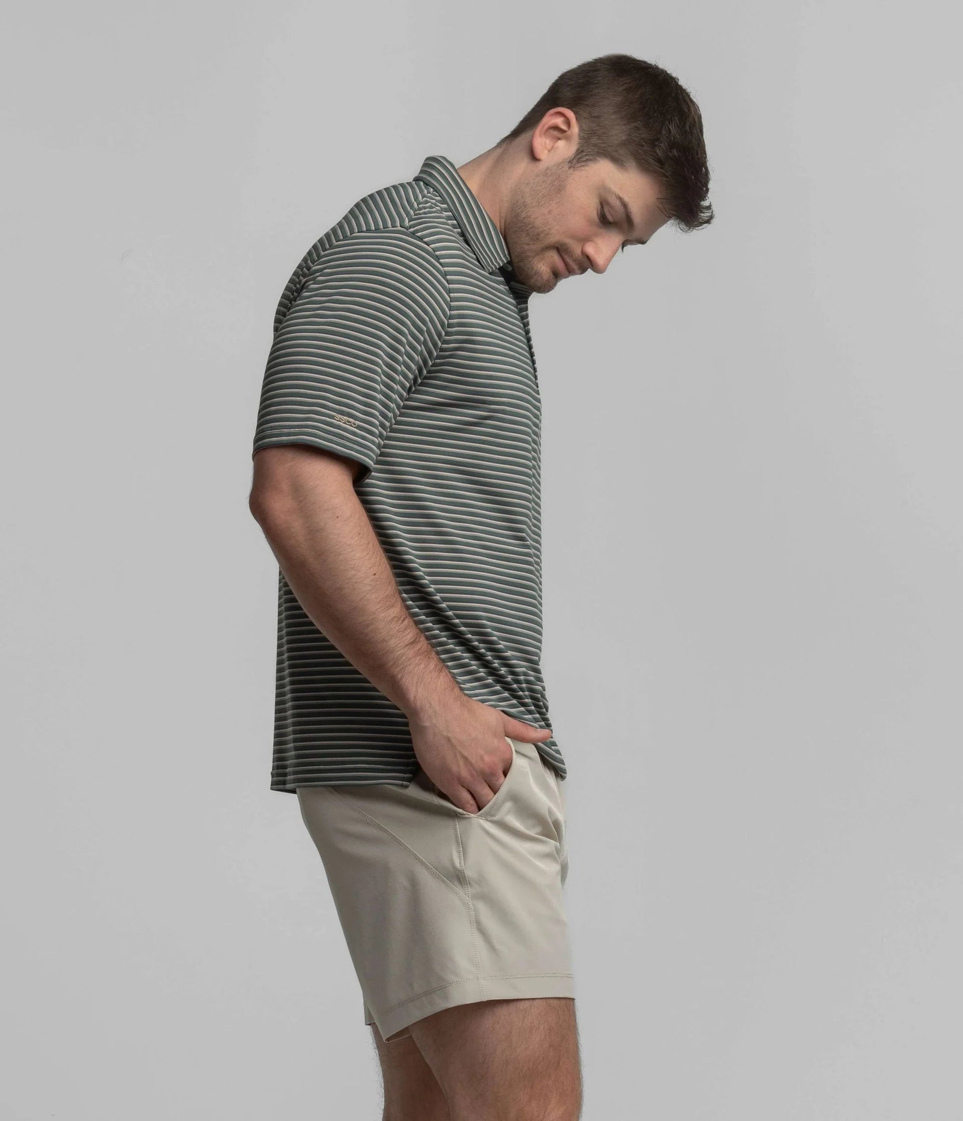 CRESTLINE STRIPE POLO Southern Shirt Co.