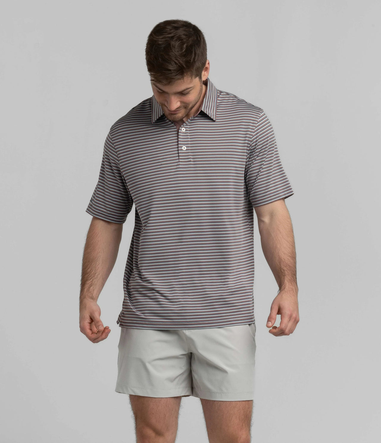 CRESTLINE STRIPE POLO Southern Shirt Co.