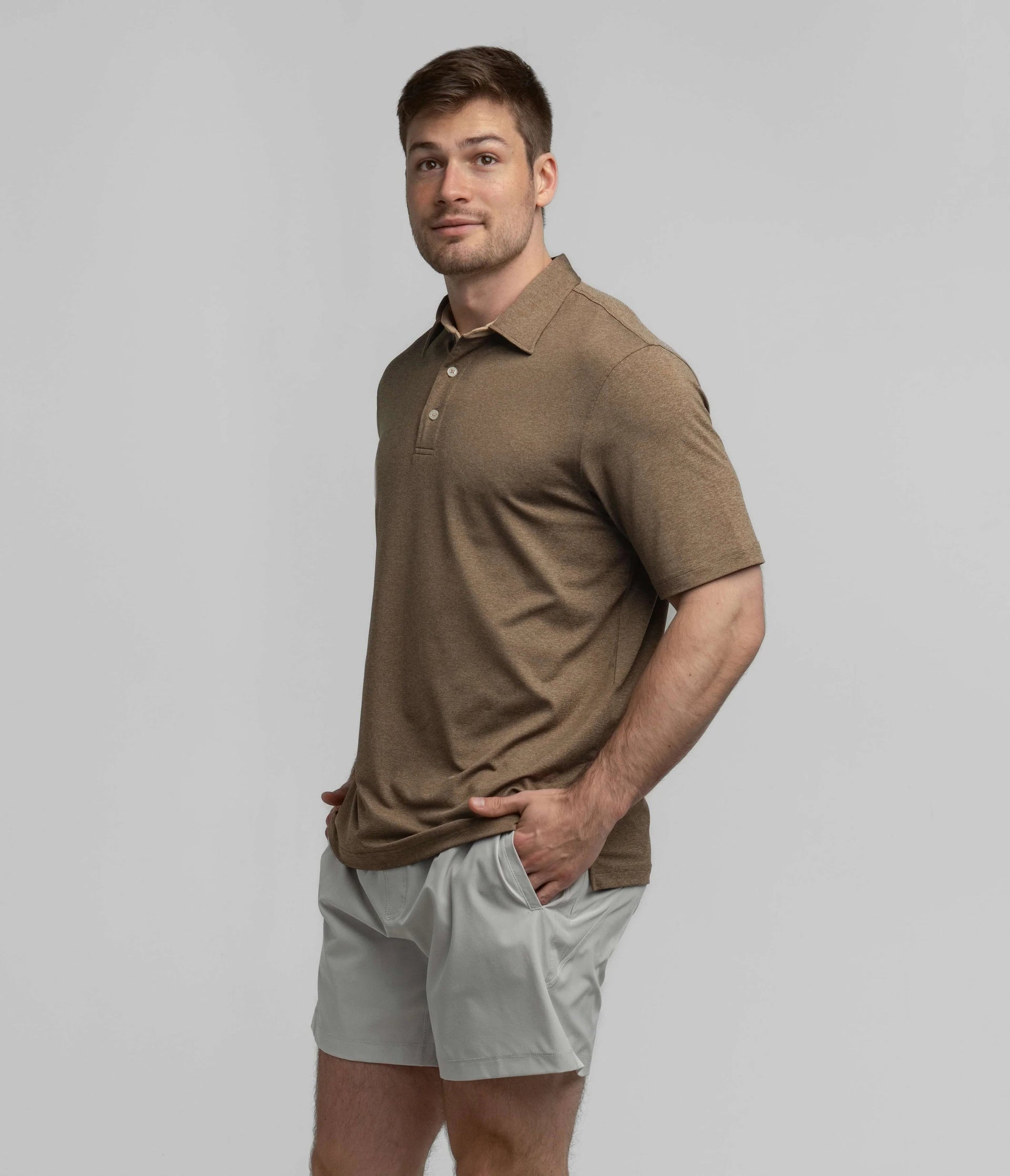 Men's Grayton Heather Polo | Southern Shirt Co. Southern Shirt Co.