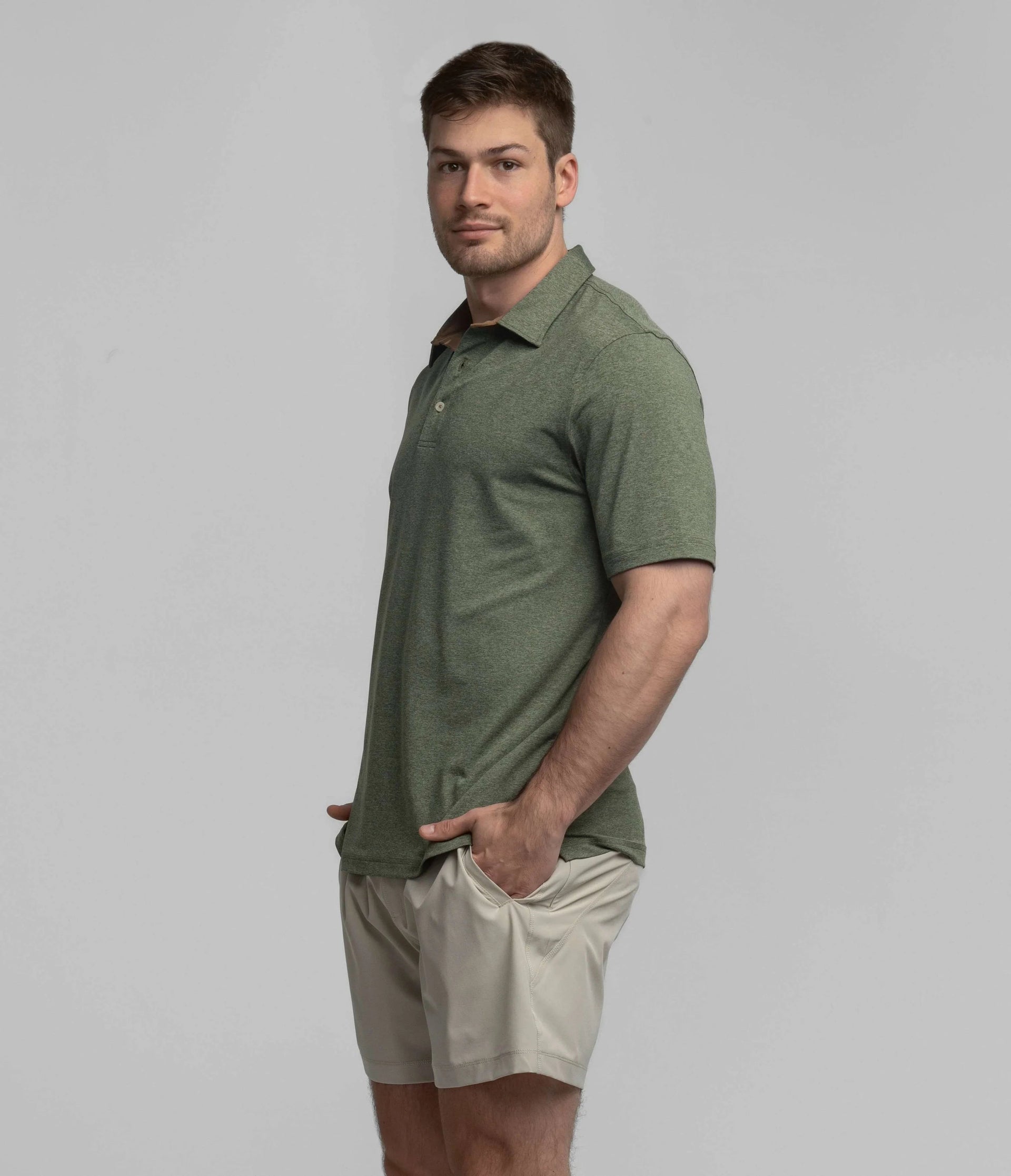 Men's Grayton Heather Polo | Southern Shirt Co. Southern Shirt Co.
