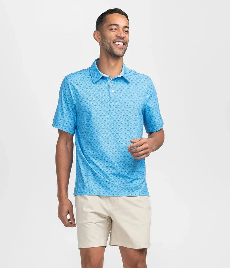 Sapphire Spring Printed Polo | Southern Shirt Co.