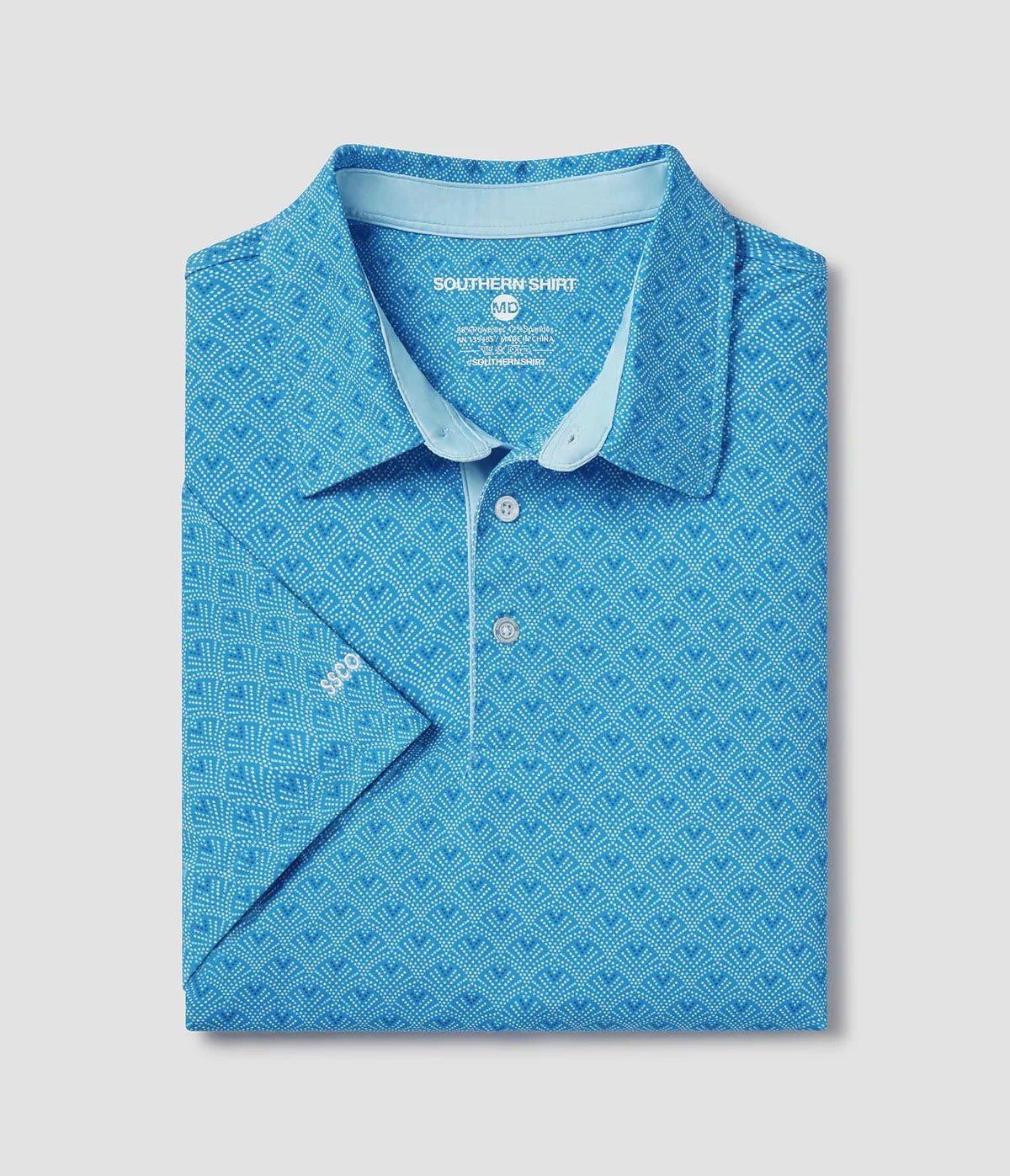 Sapphire Spring Printed Polo | Southern Shirt Co.