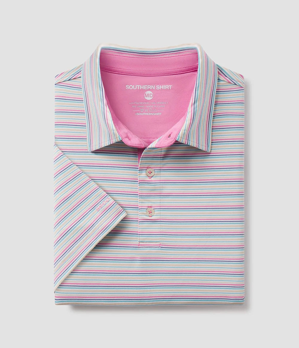 Sawgrass Stripe Polo | Southern Shirt Co.