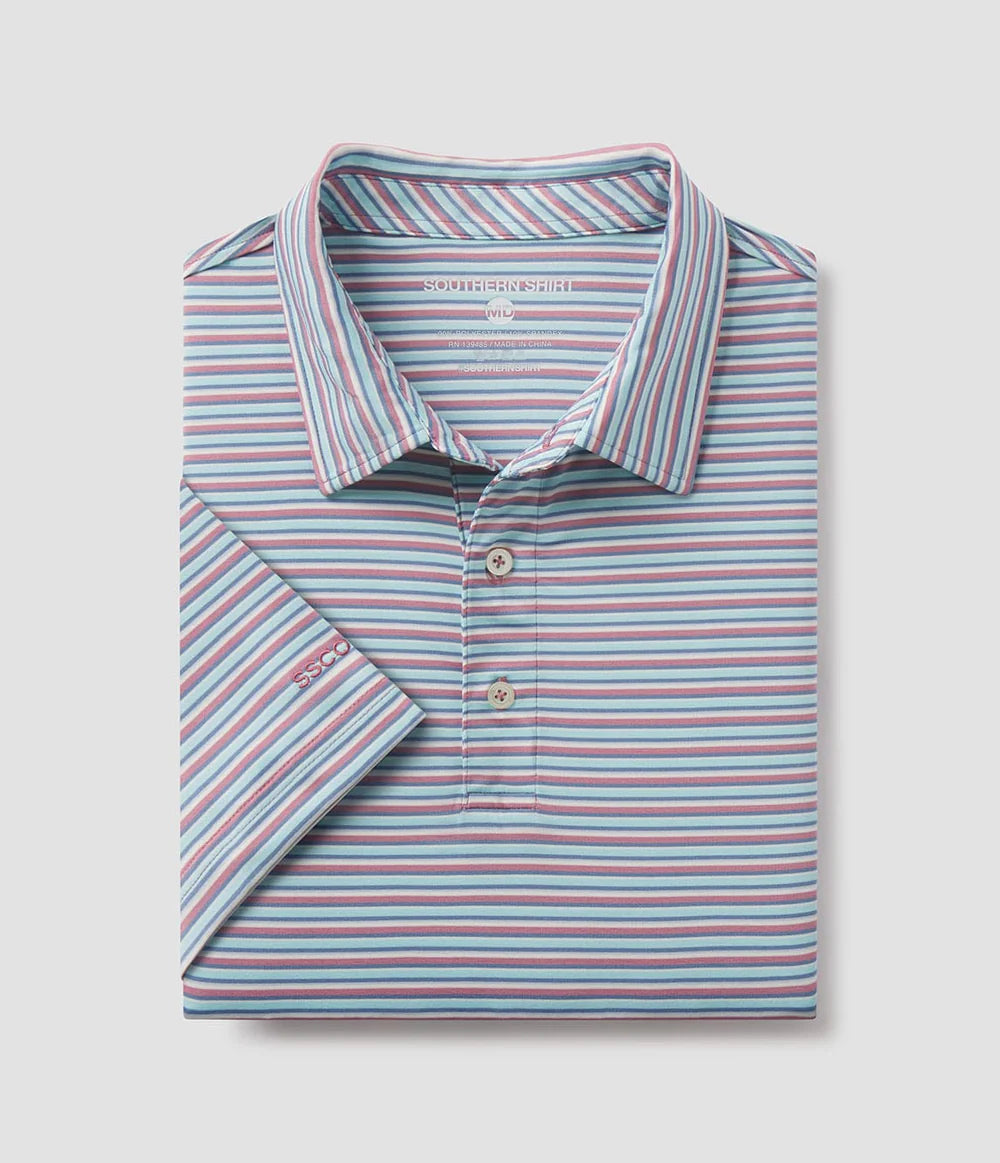 Tybee Stripe Polo | Southern Shirt Co.