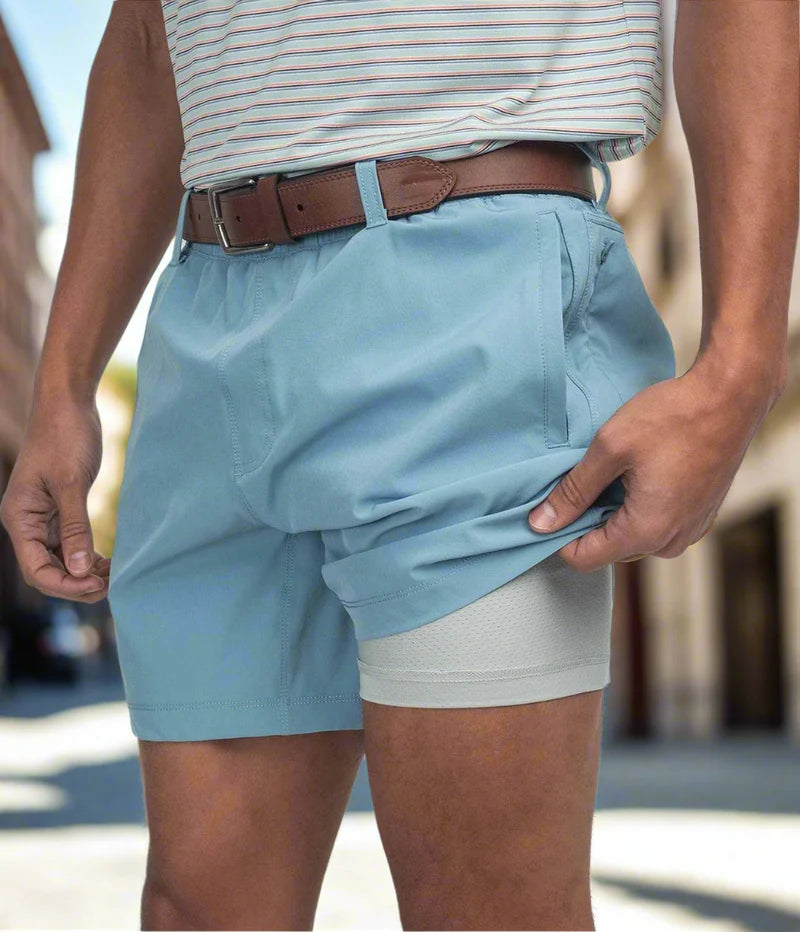 Everyday Hybrid Short With Belt Loops (5.5" Inseam) | Southern Shirt Co.