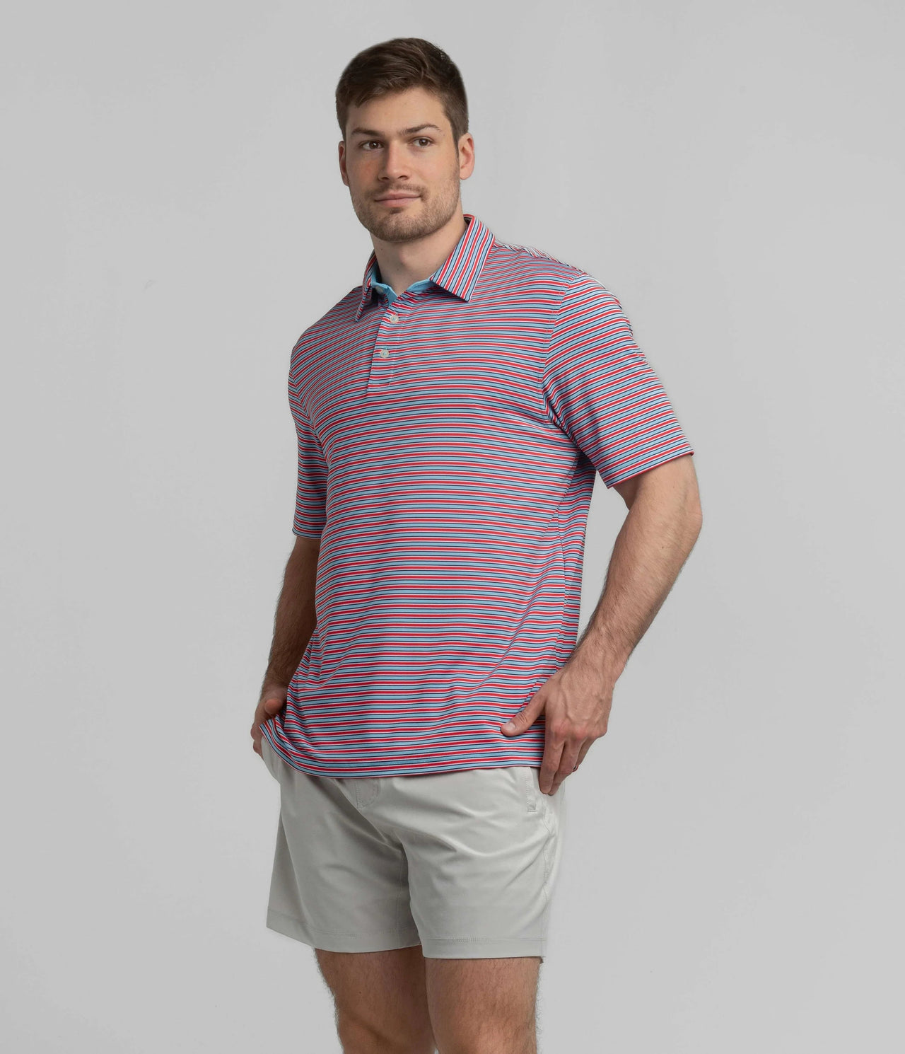 Scoreboard Stripe Polo Southern Shirt Co.