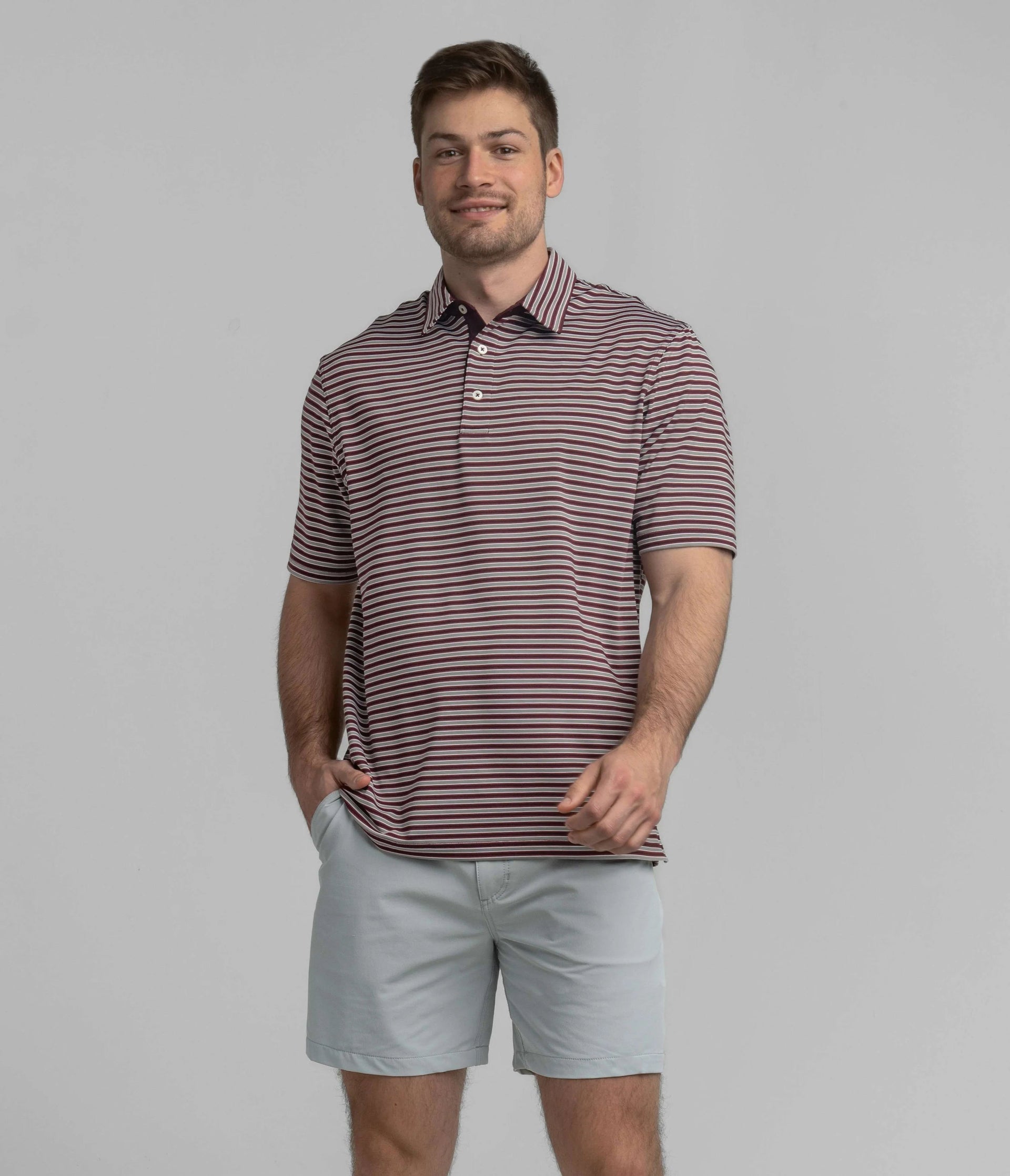 Scoreboard Stripe Polo Southern Shirt Co.