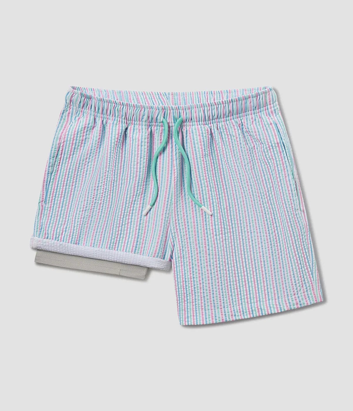 Clubhouse Seersucker Swim Shorts - 6" inseam | Southern Shirt Co.