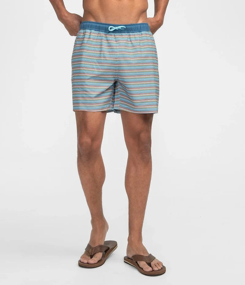 Sandbar Stripe Swim Shorts - 6" inseam | Southern Shirt Co.