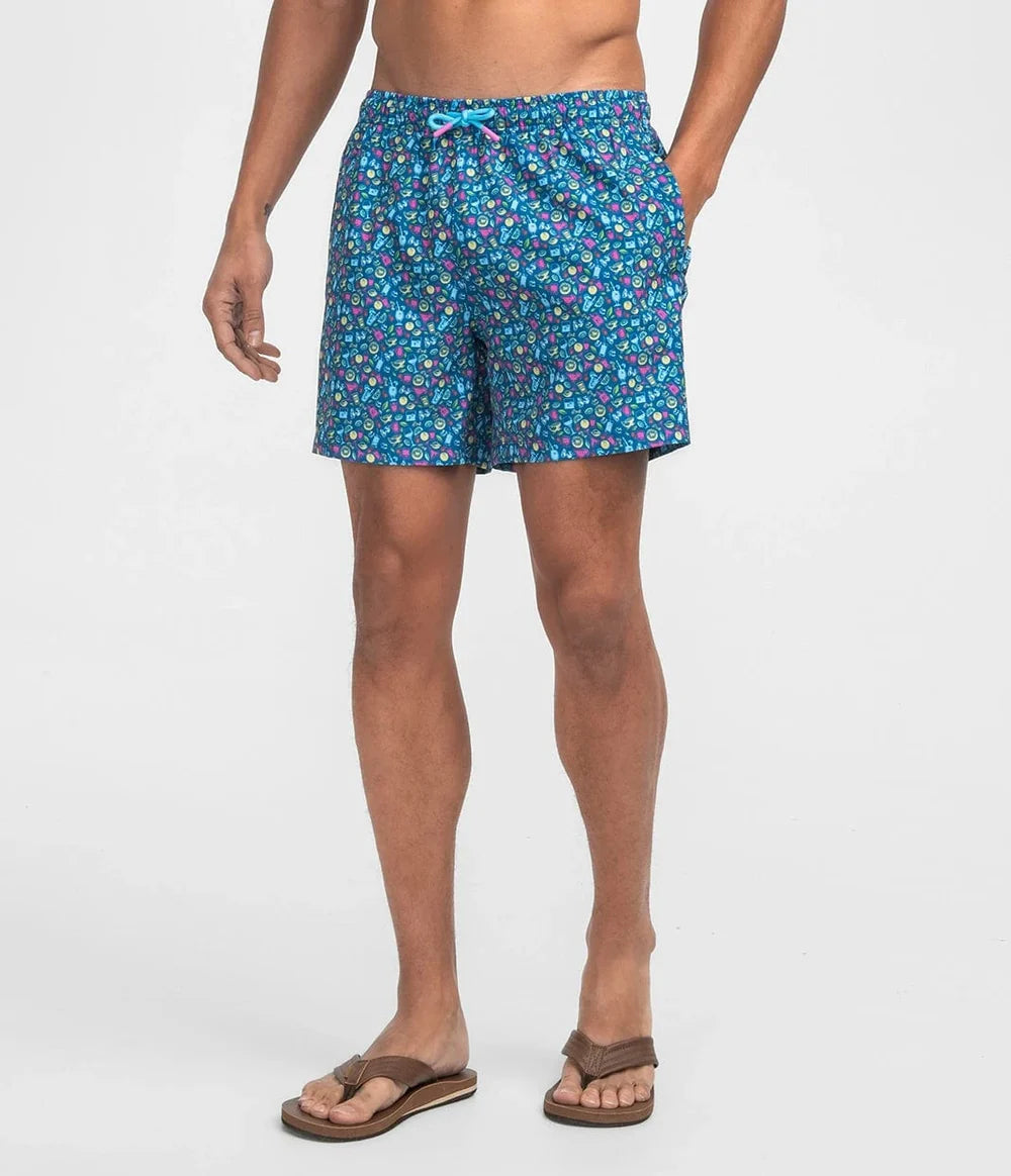 Sunset Sips Swim Shorts - 6" inseam | Southern Shirt Co.