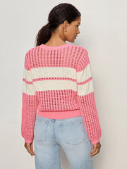 Sporty Openwork Popover Sweater Sanctuary
