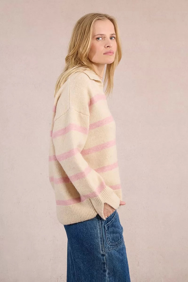 Striped Polo Sweater Molly Bracken