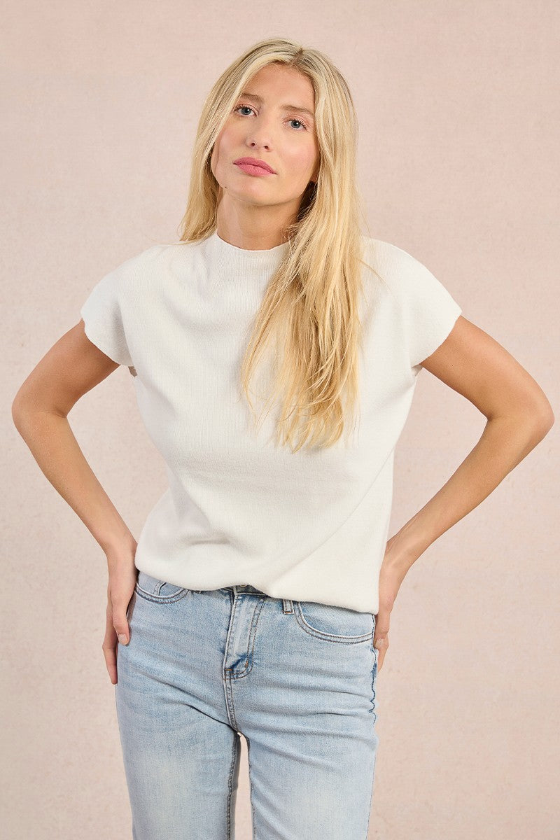 Slouchy Short Sleeve Sweater Molly Bracken