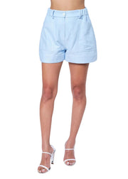 Susana Topstiched Shorts Ciebon