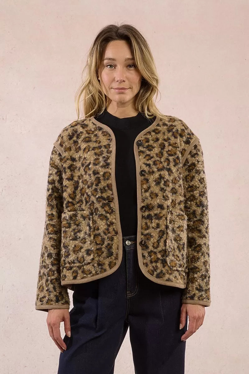 Textured Fur-Effect Jacket Molly Bracken