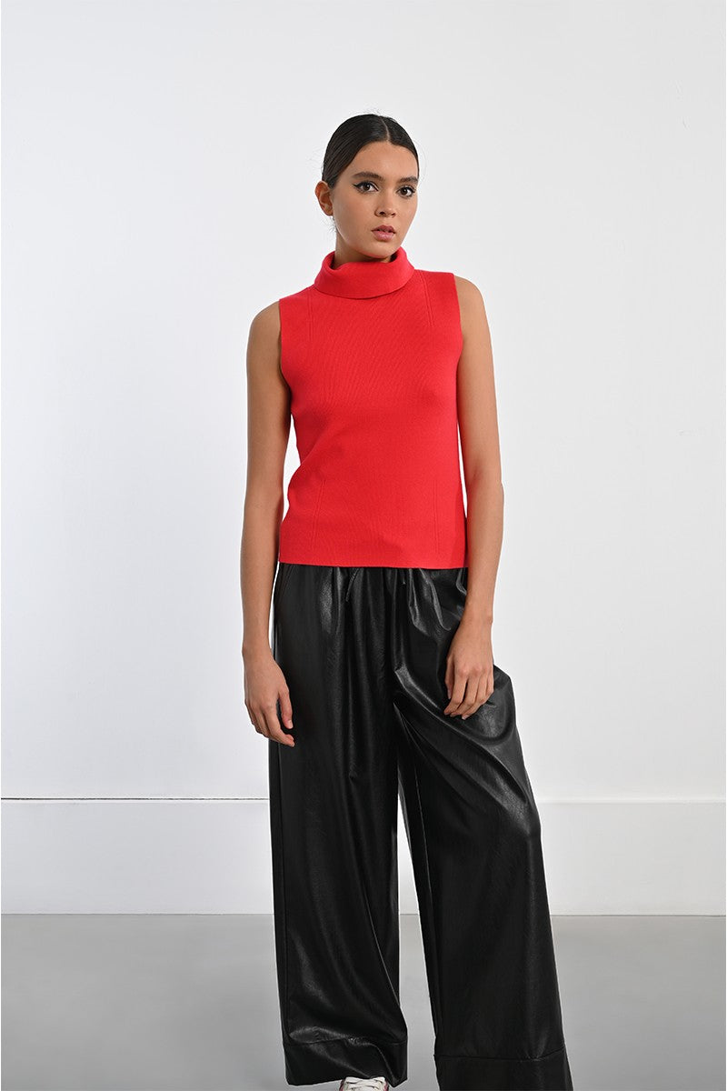 Sleeveless Turtleneck Sweater Molly Bracken