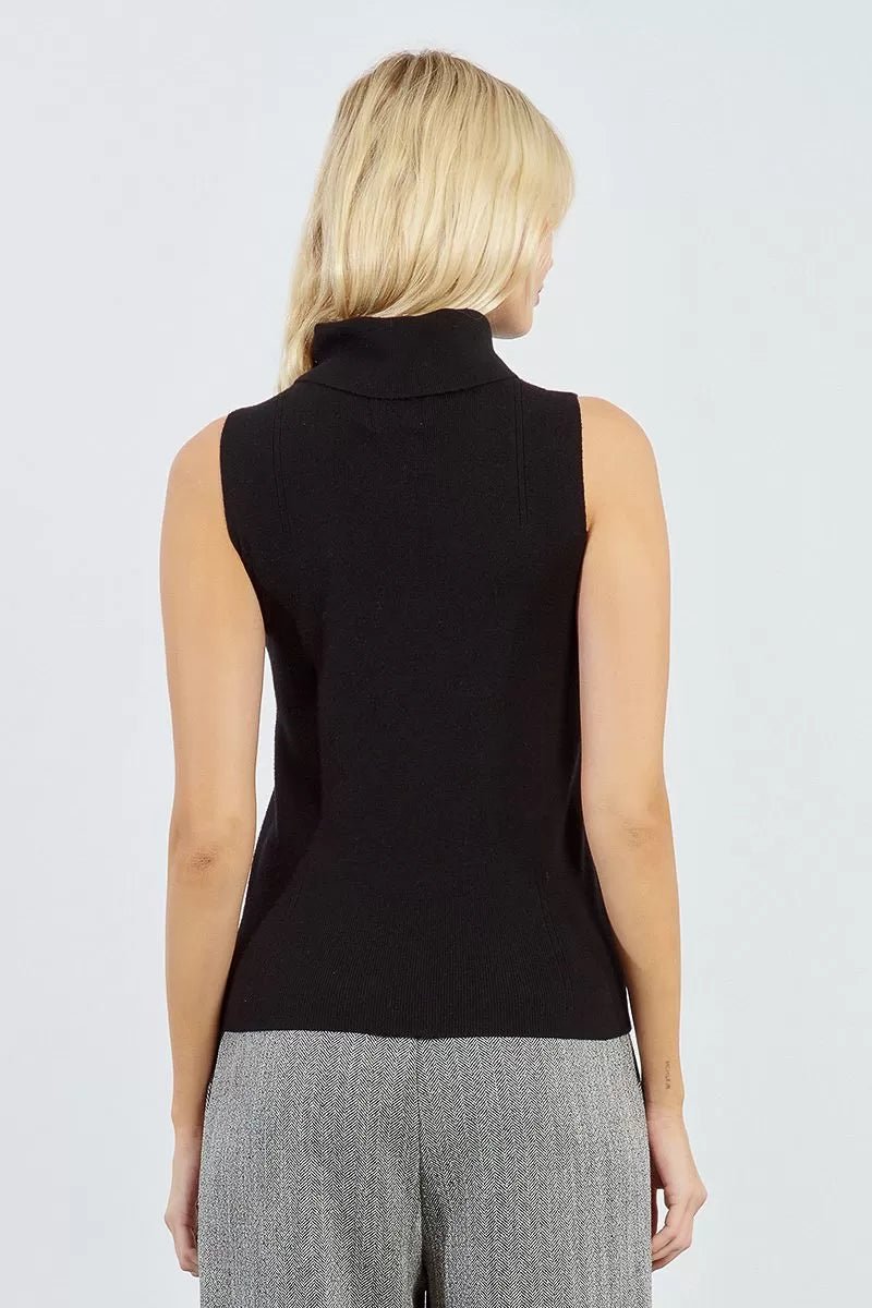 Sleeveless Turtleneck Sweater Molly Bracken
