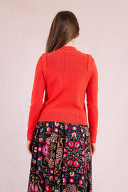 Studded Shoulder Pad Sweater Molly Bracken
