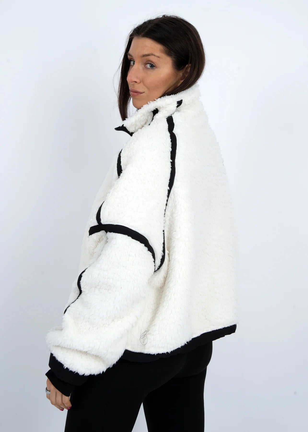 Jill Contrast Trim Half-Zip Pullover RD Style