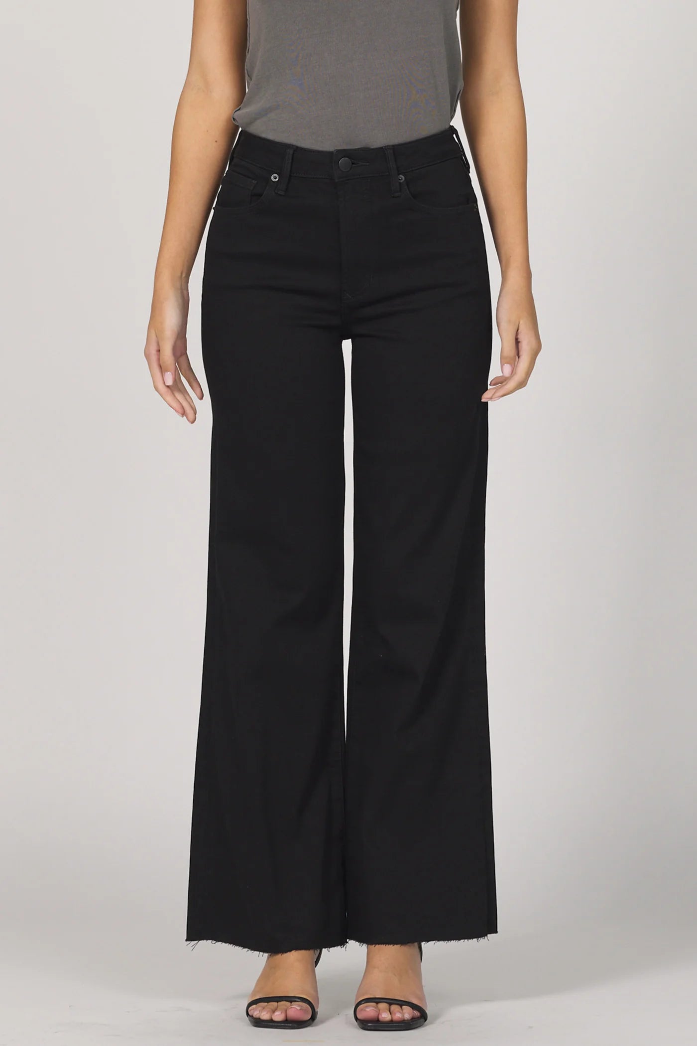 Fiona Wide Leg Jeans- Black Arrow Dear John