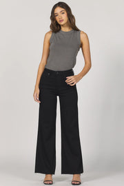 Fiona Wide Leg Jeans- Black Arrow Dear John
